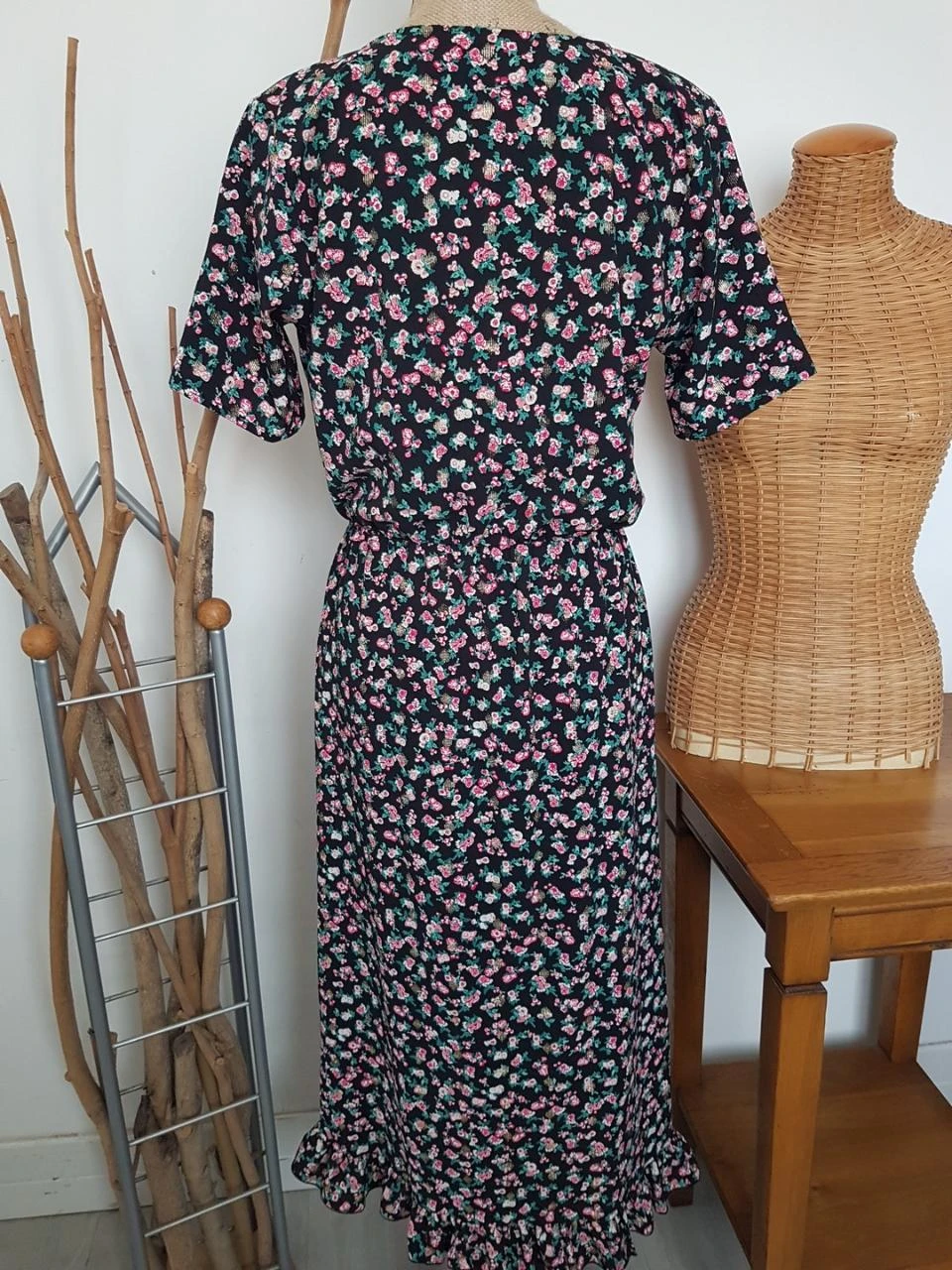 Lang jurk met bloemenprint – photo 4